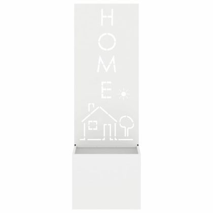 Екран за градинска неприкосновеност Бяло 50 x 140 cm