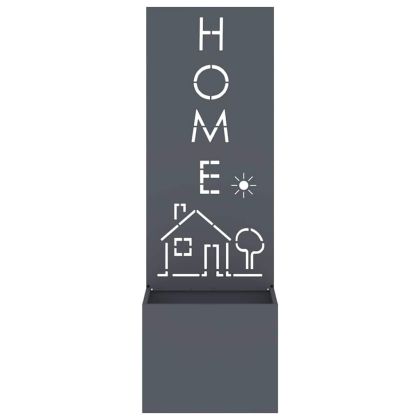 Градинска саксия с декоративна панел Антрацит 50 x 140 cm