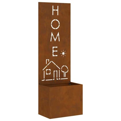 Екран за градинска неприкосновеност Ръждясало 50 x 140 cm