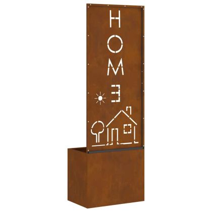 Екран за градинска неприкосновеност Ръждясало 50 x 140 cm