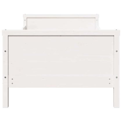 Рамка за легло с таблото Бяло 80 x 200 cm Инженерно дърво
