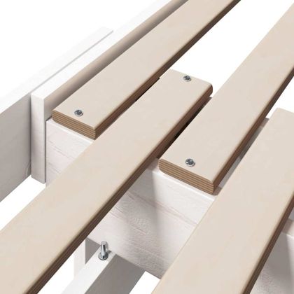 Рамка за легло с таблото Бяло 80 x 200 cm Инженерно дърво