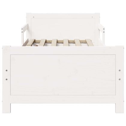 Рамка за легло с таблото Бяло 80 x 200 cm Инженерно дърво