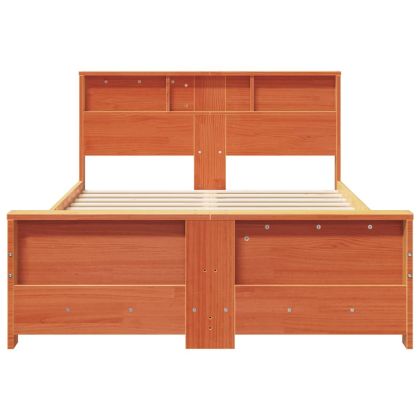 Рамка за легло с таблото Кафяво с восъчно покритие 120 x 200 cm