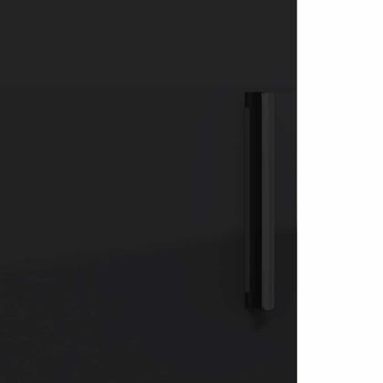 Шкаф за баня Черно 61 x 35 x 64 см Инженерно дърво & Метал