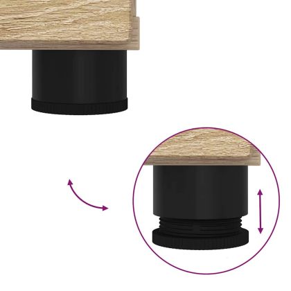 Шкаф за баня с чекмедже с врата Сонома дъб 76,5 x 35 x 64 см