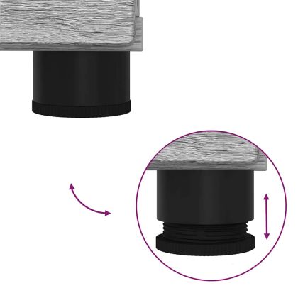 Шкаф за баня с чекмедже с врата Сив Сонома 76,5 x 35 x 64 см