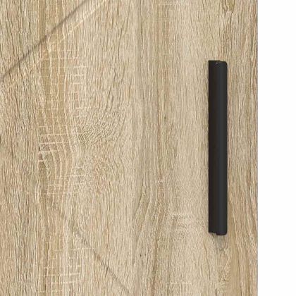 Шкаф за баня Сонома дъб 60 x 35 x 80 см Инженерно дърво & Метал