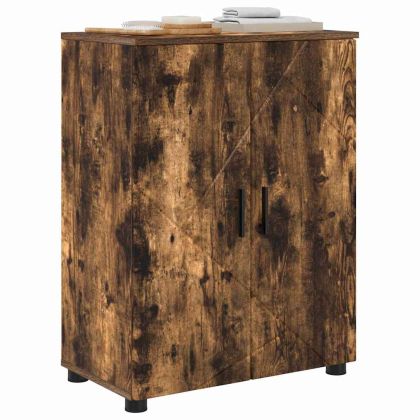 Шкаф за баня Димян дъб 60 x 35 x 80 см Инженерно дърво & Метал