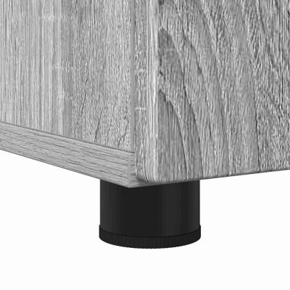 Шкаф за баня Сив Сонома 60 x 35 x 80 см Инженерно дърво & Метал