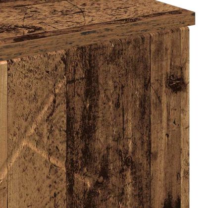 Шкаф за баня със съхранение с врата Старо дърво 60 x 35 x 80 см