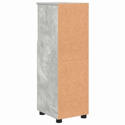 Шкаф за баня със съхранение Циментено сиво 30 x 35 x 95 см