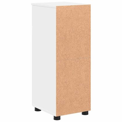 Шкаф за баня Бяло 30 x 35 x 80 см Инженерно дърво & Метал