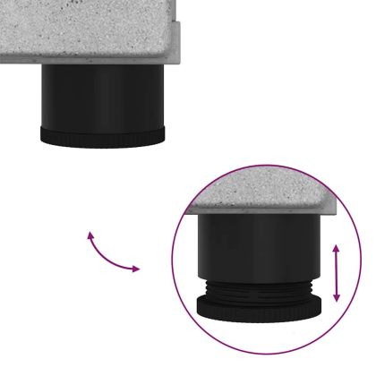 Шкаф за баня с чекмедже с врата Циментено сиво 30 x 35 x 80 см