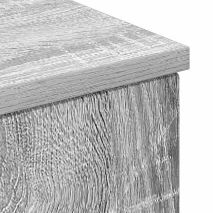 Шкаф за баня Сив Сонома 30 x 35 x 80 см Инженерно дърво & Метал