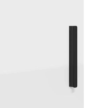 Шкаф за баня Бяло 30 x 35 x 192 см Инженерно дърво & Метал