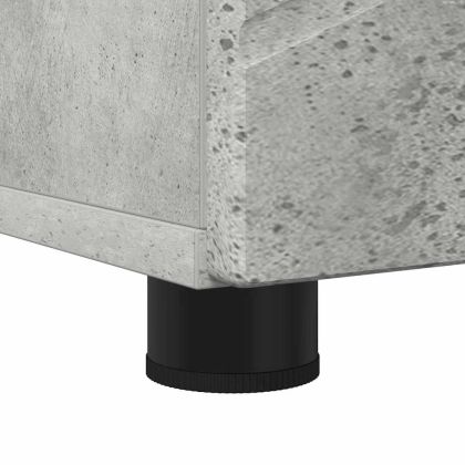 Шкаф за баня със съхранение Циментено сиво 30 x 35 x 192 см