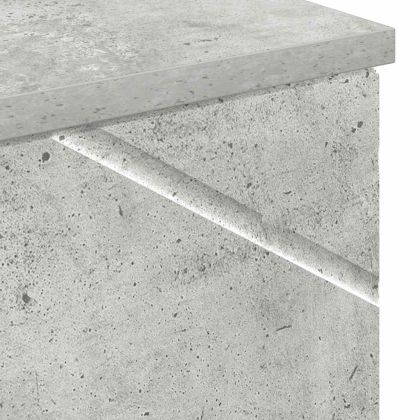 Шкаф за баня със съхранение Циментено сиво 30 x 35 x 192 см