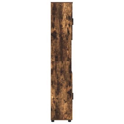 Шкаф за баня Димян дъб 30 x 35 x 192 см Инженерно дърво & Метал