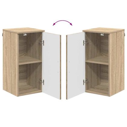 Шкаф за баня Монтиране на стена Сонома дъб 30 x 31,5 x 61 см