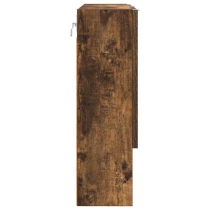 Шкаф с огледало Опушен дъб 59 x 17 x 55 см Инженерно дърво