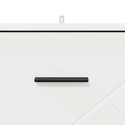 Нощен шкаф с чекмедже Бяло 38 x 38 x 66 см Инженерно дърво