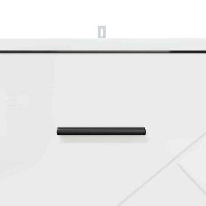 Нощен шкаф Бяло Със Силен Гланц 38 x 38 x 66 см Инженерно дърво