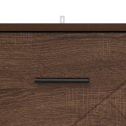 Нощен шкаф с чекмедже Кафяв дъб 38 x 38 x 66 см Инженерно дърво