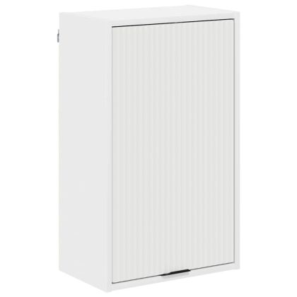 Шкаф за баня Бяло 39 x 23,5 x 65 см Инженерно дърво & Метал