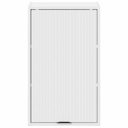 Шкаф за баня Бяло 39 x 23,5 x 65 см Инженерно дърво & Метал