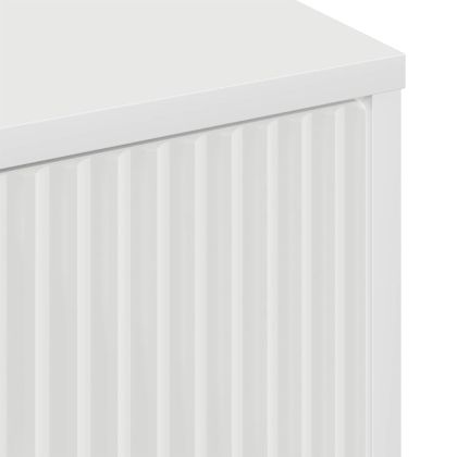 Шкаф за баня Бяло 39 x 23,5 x 65 см Инженерно дърво & Метал