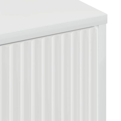 Шкаф за баня Монтиране на стена Лъскаво бяло 39 x 23,5 x 65 см