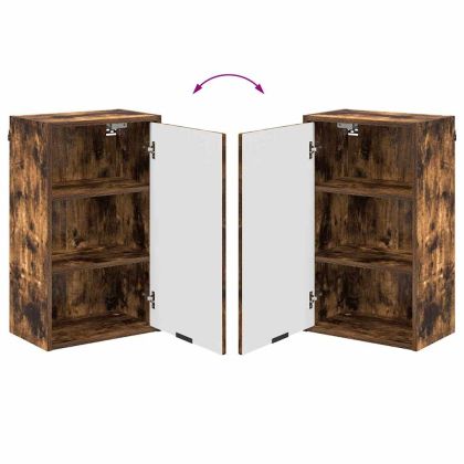 Шкаф за баня Монтиране на стена Димян дъб 39 x 23,5 x 65 см