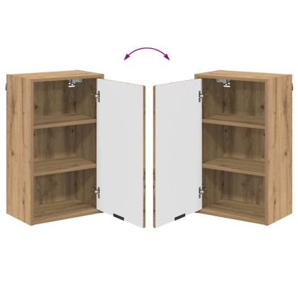 Шкаф за баня Дъб 39 x 23,5 x 65 см Инженерно дърво & Метал