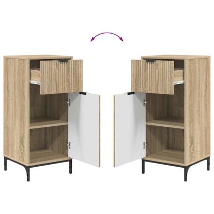 Шкаф за баня с чекмедже с врата Сонома дъб 39,5 x 36 x 88 см