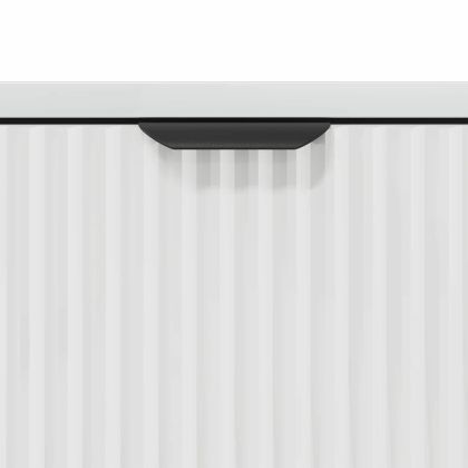 Шкаф за баня с чекмедже с врата Лъскаво бяло 39,5 x 36 x 88 см