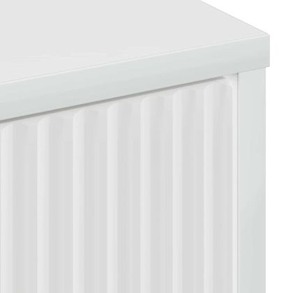 Шкаф за баня с чекмедже с врата Лъскаво бяло 39,5 x 36 x 88 см