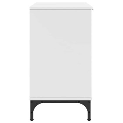 Шкаф за мивка в баня Бяло 60.5 x 33.5 x 61 см Инженерно дърво