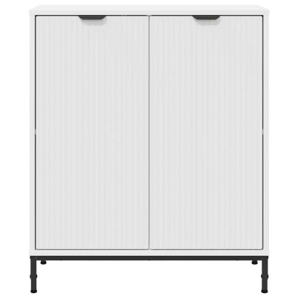 Служебен шкаф Бяло 69.5 x 33 x 82 см Инженерно дърво