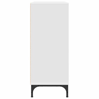 Служебен шкаф с чекмедже Бяло 79.5 x 33 x 82 см Инженерно дърво