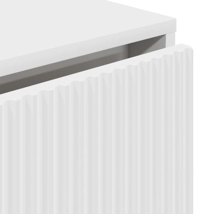 Служебен шкаф с чекмедже Бяло 79.5 x 33 x 82 см Инженерно дърво