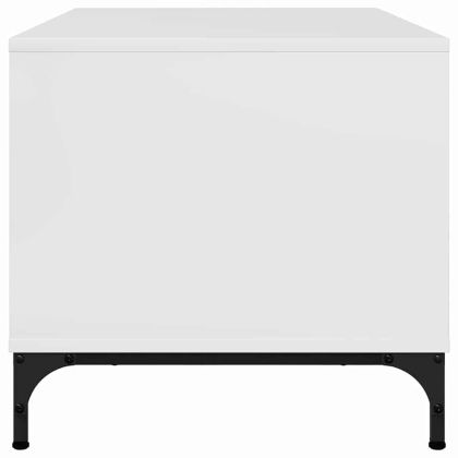 Масичка за кафе Бяло Със Силен Гланц 90 x 49 x 46 см