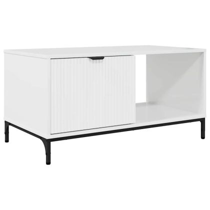 Масичка за кафе Бяло Със Силен Гланц 90 x 49 x 46 см