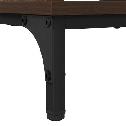 Масичка за кафе Кафяв дъб 90 x 49 x 46 см Инженерно дърво