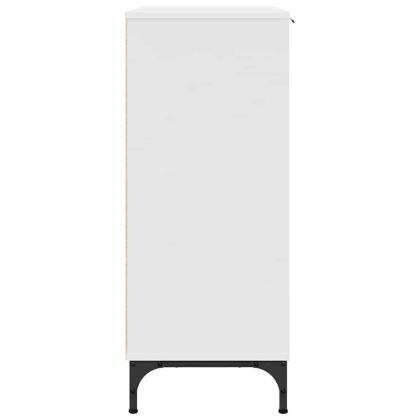 Служебен шкаф с чекмедже Бяло 89.5 x 33 x 82 см Инженерно дърво