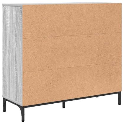 Служебен шкаф Сив сонома 89.5 x 33 x 82 см Инженерно дърво