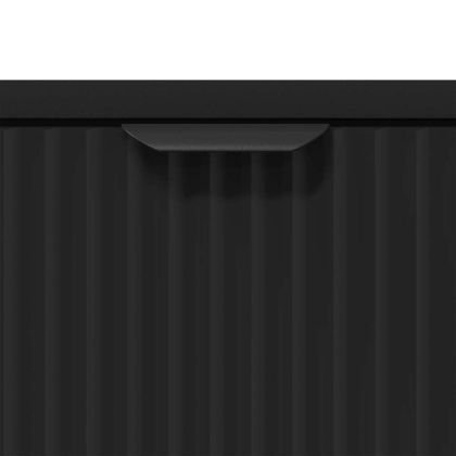 Нощно шкафче с чекмедже Черно 63.5 x 36 x 61 см Инженерно дърво