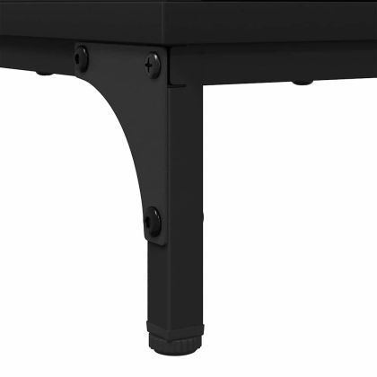 Нощно шкафче с чекмедже Черно 63.5 x 36 x 61 см Инженерно дърво