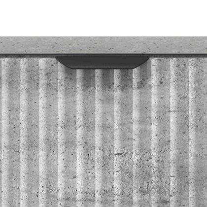 Нощно шкафче Бетонно сиво 63.5 x 36 x 61 см Инженерно дърво