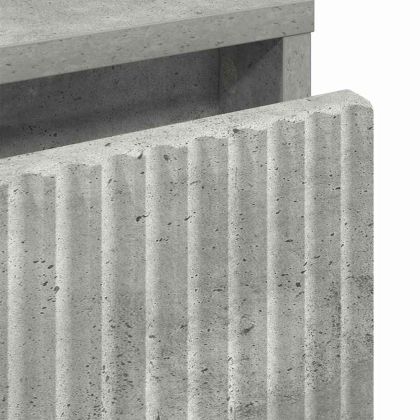 Нощно шкафче Бетонно сиво 63.5 x 36 x 61 см Инженерно дърво